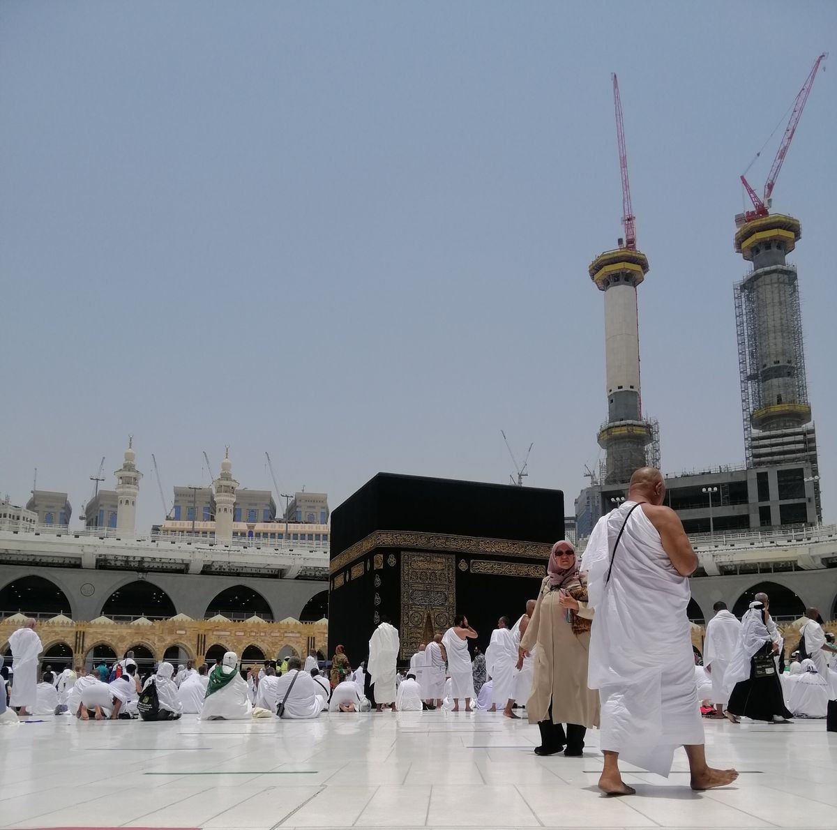 Pilgrims at the Holy Mosque